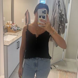 Black Lace Cami Top